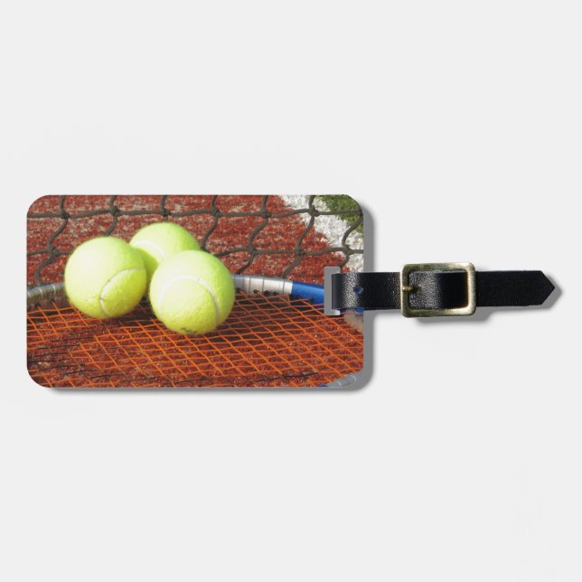 Tennis Luggage Tag (Front Horizontal)
