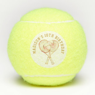 Tennis Luxury Girl Birthday Photo Balls