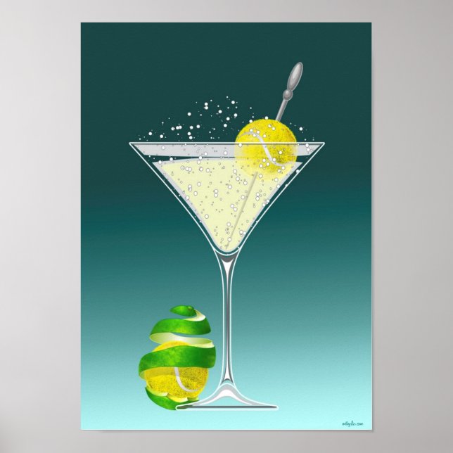 Tennis Martini, tennis Poster (Front)