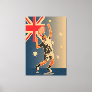 Tennis match canvas print