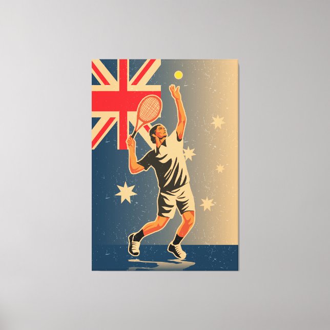 Tennis match canvas print (Front)