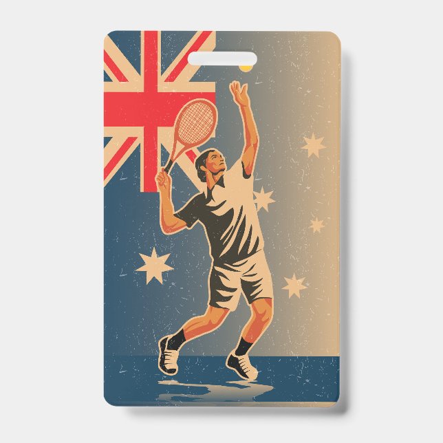 Tennis match ID badge (Front)