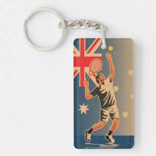 Tennis match key ring