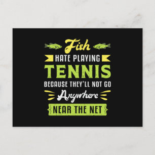 Tennis Match Player Racket Court Sports Funny Gift Postcard