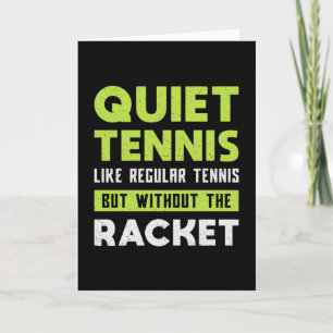 Tennis Match Racket Player Court Sports Funny Gift Card