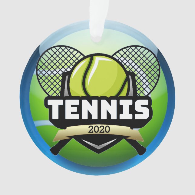 Tennis Medal Ornament (Front)