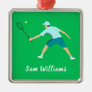 Tennis Metal Tree Decoration