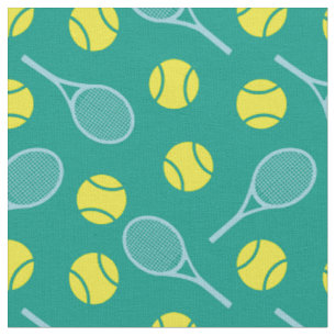 Tennis: mint and green - customizable! fabric