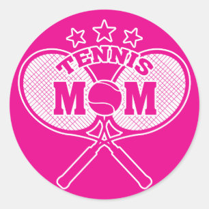 Tennis Mom Classic Round Sticker