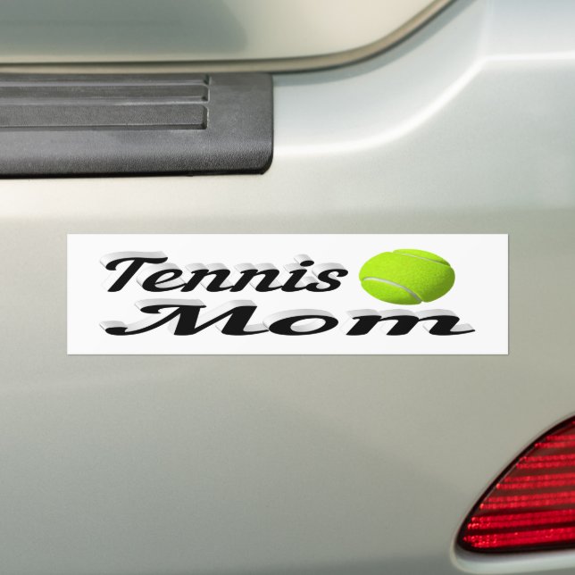 Tennis Mum Bumper Sticker (On Car)