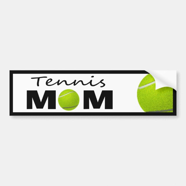Tennis Mum Bumper Sticker (Front)