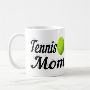 Tennis Mum half text Coffee Mug