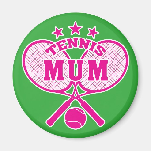 Tennis Mum Magnet (Front)