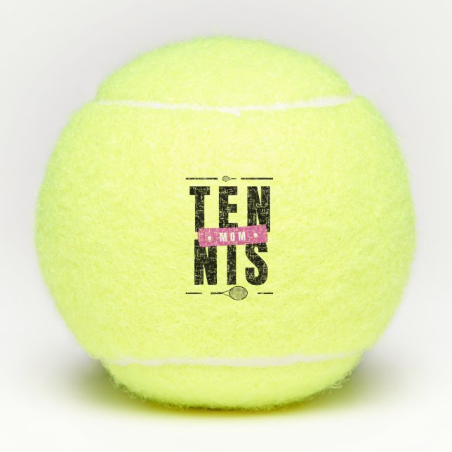 Tennis Mum Modern Typography Mother's Day Theme    Balls (Front)
