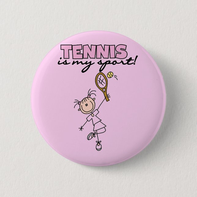 Tennis My Sport Tshirts and Gifts 6 Cm Round Badge (Front)