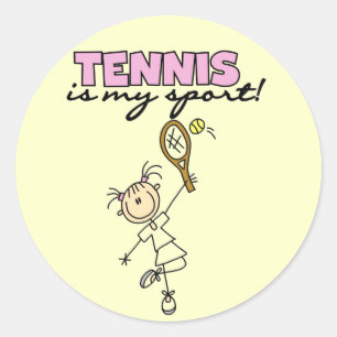 Tennis My Sport Tshirts and Gifts Classic Round Sticker