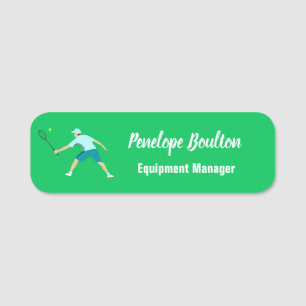 Tennis Name Tag