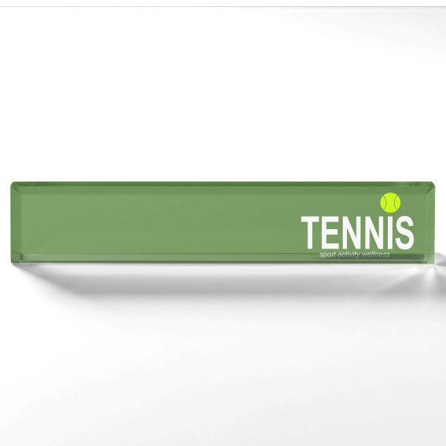 Tennis Nameplate (Front)