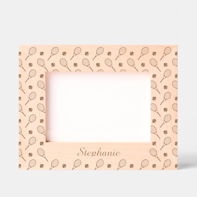 Tennis Net Gains  Laser Etched Picture Frame (Front)