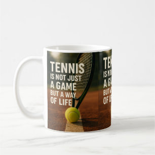 tennis, not just a game coffee mug