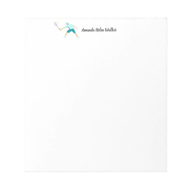 Tennis Notepad (Front)