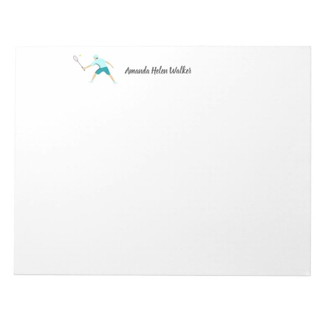Tennis Notepad (Front)
