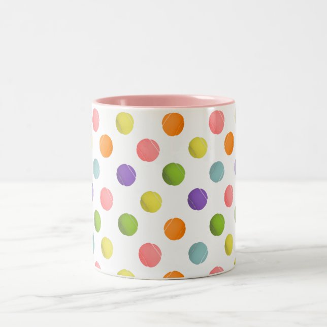 Tennis Novelty Gift Two-Tone Coffee Mug (Center)