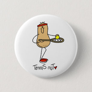 Tennis Nut T-shirts and GIfts 6 Cm Round Badge