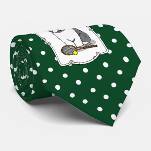 Tennis Old English Sheepdog (Grey 1) Dog Cute Tie