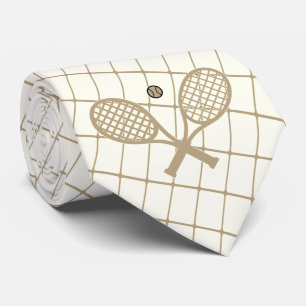 Tennis Or Racquetball on Blue Check Necktie