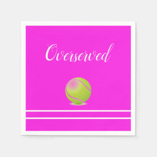 Tennis "Overserved" Napkin