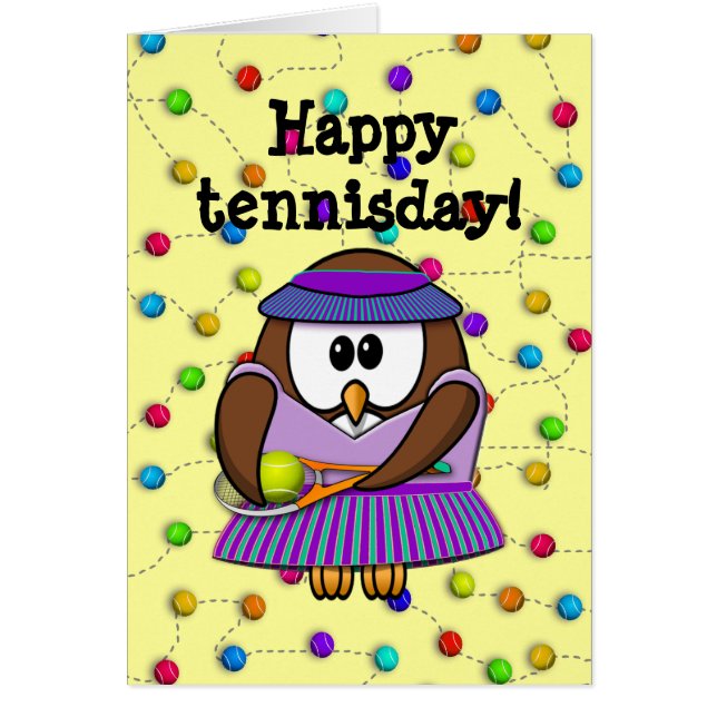 tennis owl - girl (Front)