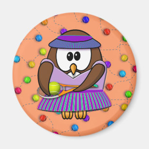 tennis owl - girl magnet