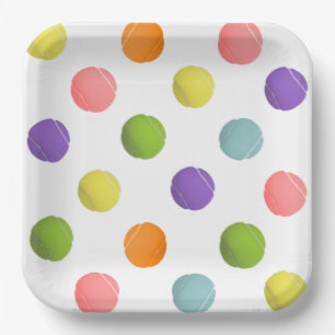 Tennis Paper Plate