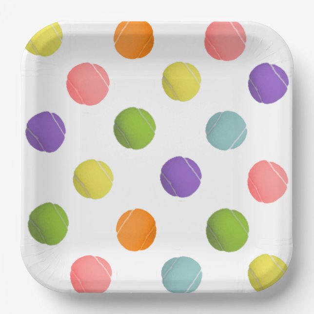 Tennis Paper Plate (Front)