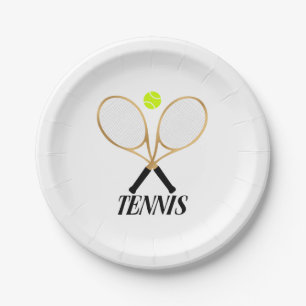 Tennis Paper Plate