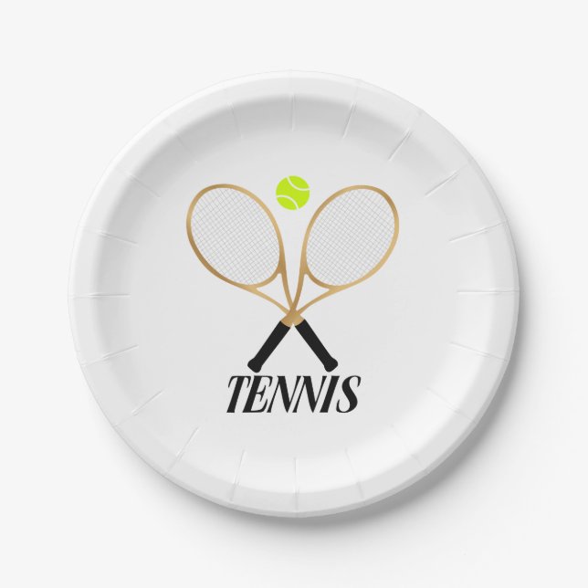 Tennis Paper Plate (Front)