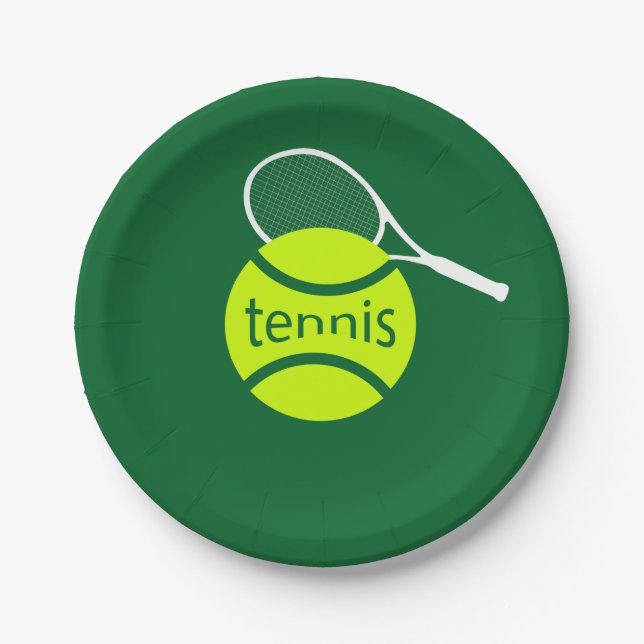 Tennis Paper Plate (Front)
