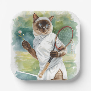 Tennis Paper Plate for Tennis Player Party 