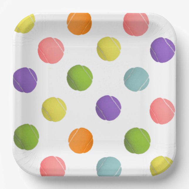 Tennis Paper Plates (Front)