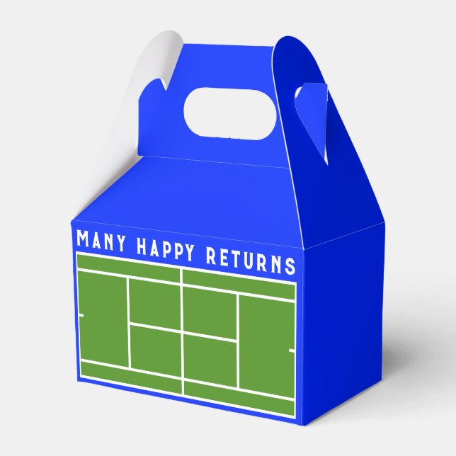 Tennis Party Favour Box (Front Side)