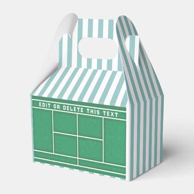 Tennis Party Favour Box (Front Side)