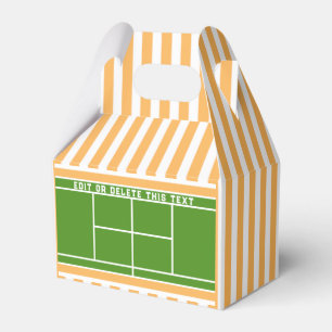 Tennis Party Gift Favour Box