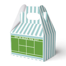 Tennis Party Gift Favour Box