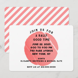 Tennis Party Invitation