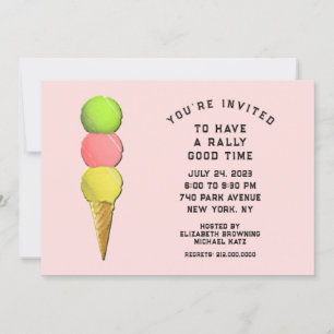 Tennis Party Invitation