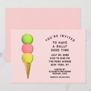 Tennis Party Invitation