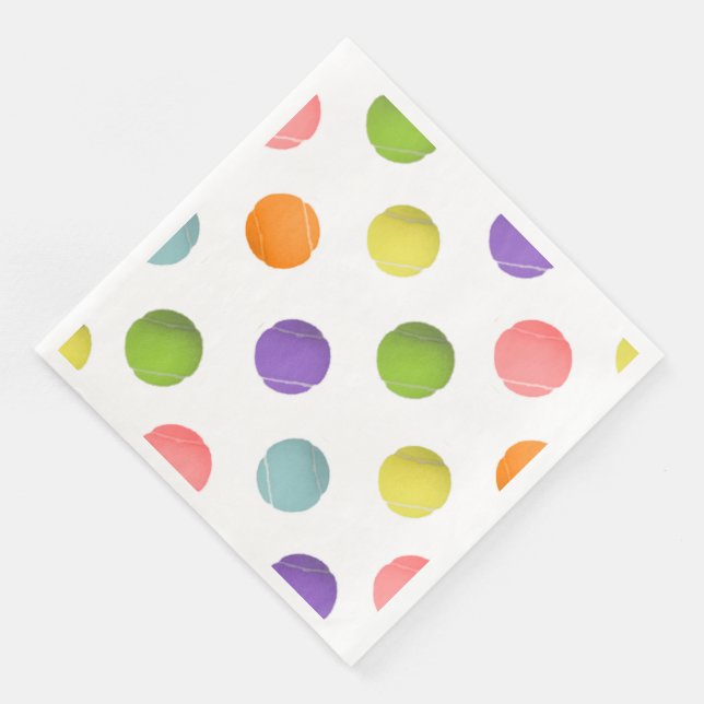 Tennis Party Napkin (Corner)