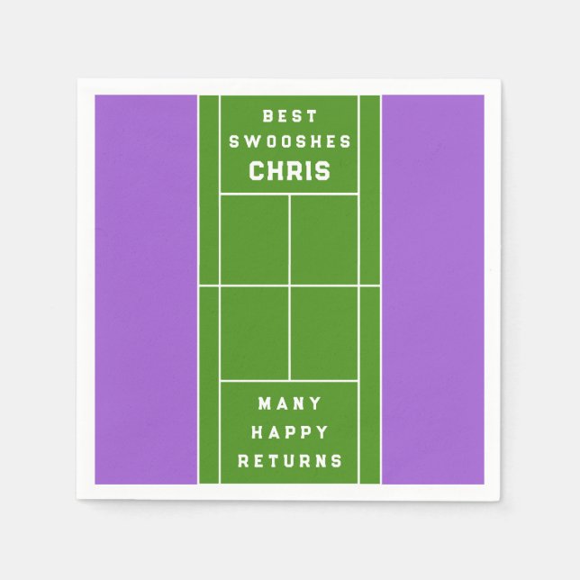 Tennis Party Napkins (Front)