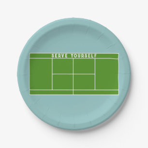 Tennis Party Paper Plate